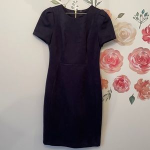 Calvin Klein Navy suede like work dress